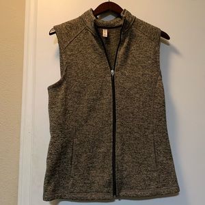 Exertek Womens Medium Tan Heathered Fleece Vest